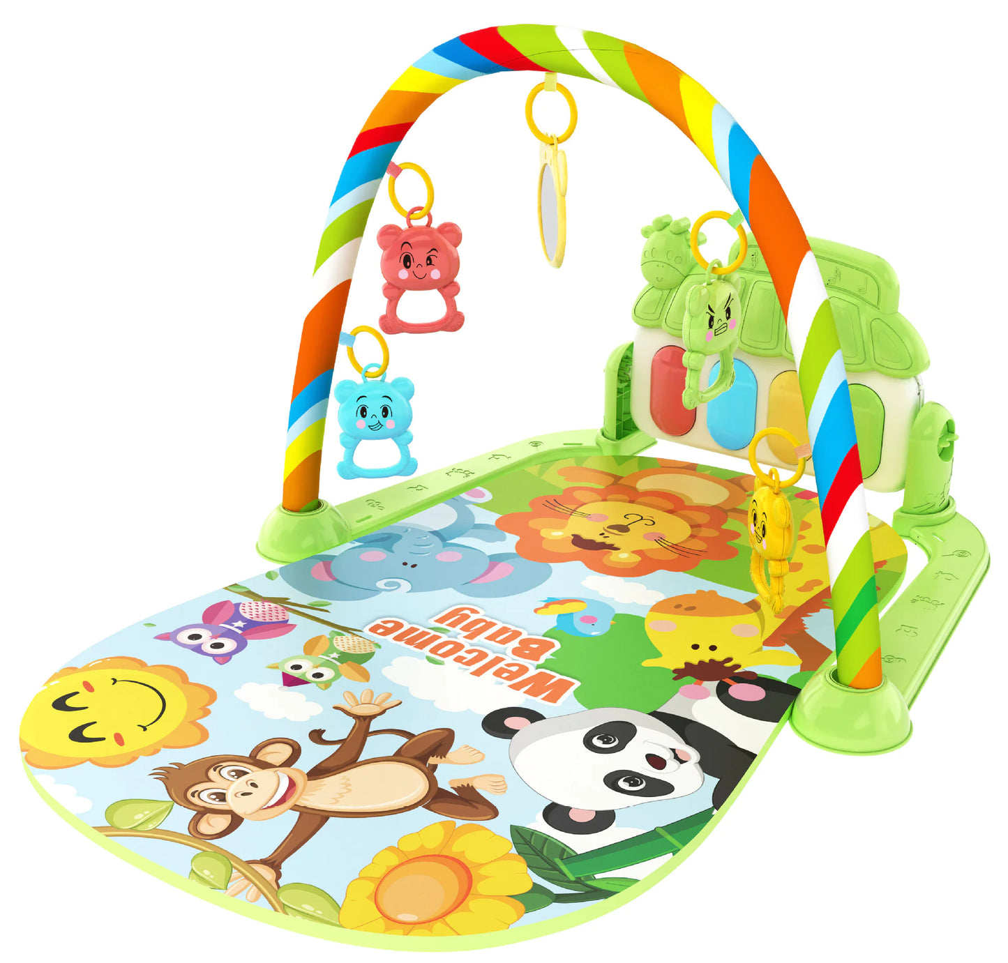 Musical Piano Baby Gym with Hanging Toys