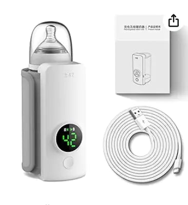 Portable Bottle Warmer – Rechargeable & Travel-Friendly