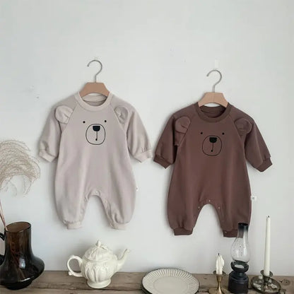 Cartoon Baby Rompers for Girls and Boys, Long Sleeve