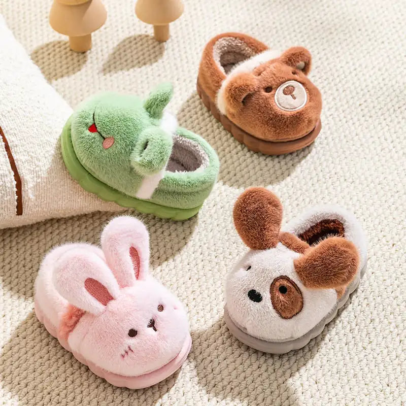 Cute Warm Cotton Bear Shoes for Kids