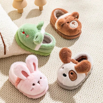 Cute Warm Cotton Bear Shoes for Kids