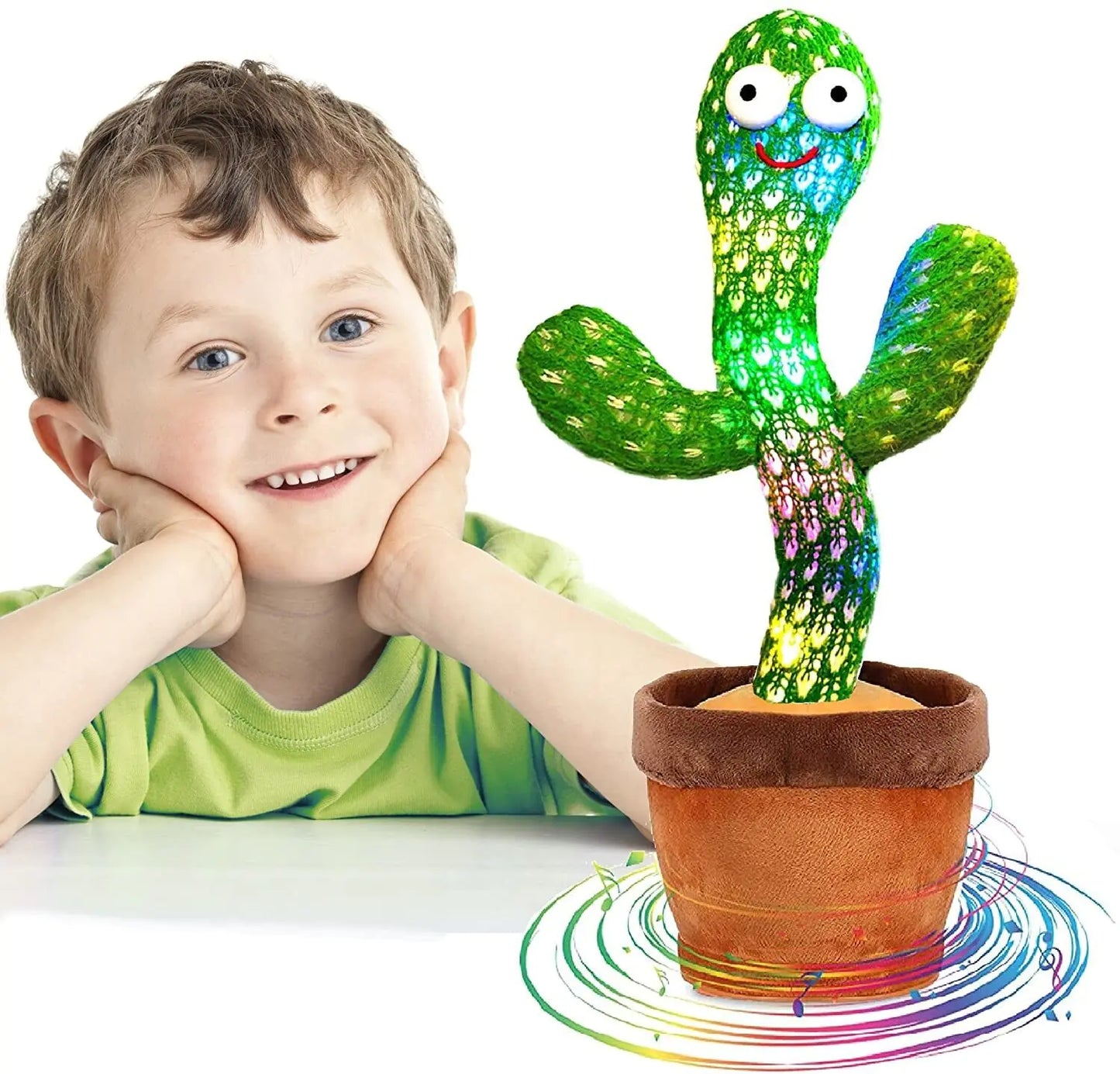Dancing Cactus Plush Toy Doll Electronic Recording Shake With 120 Song Funny Gift US