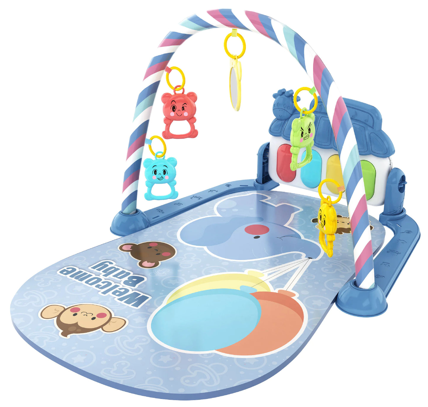 Musical Piano Baby Gym with Hanging Toys
