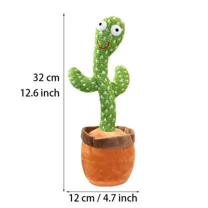 Dancing Cactus Plush Toy Doll Electronic Recording Shake With 120 Song Funny Gift US