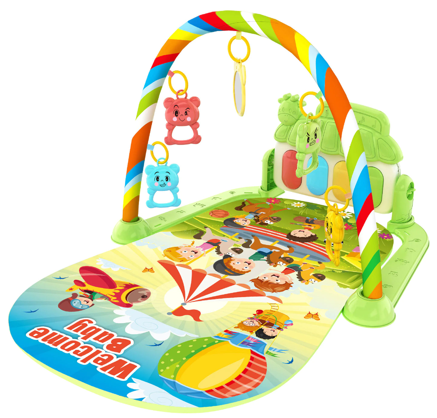 Musical Piano Baby Gym with Hanging Toys